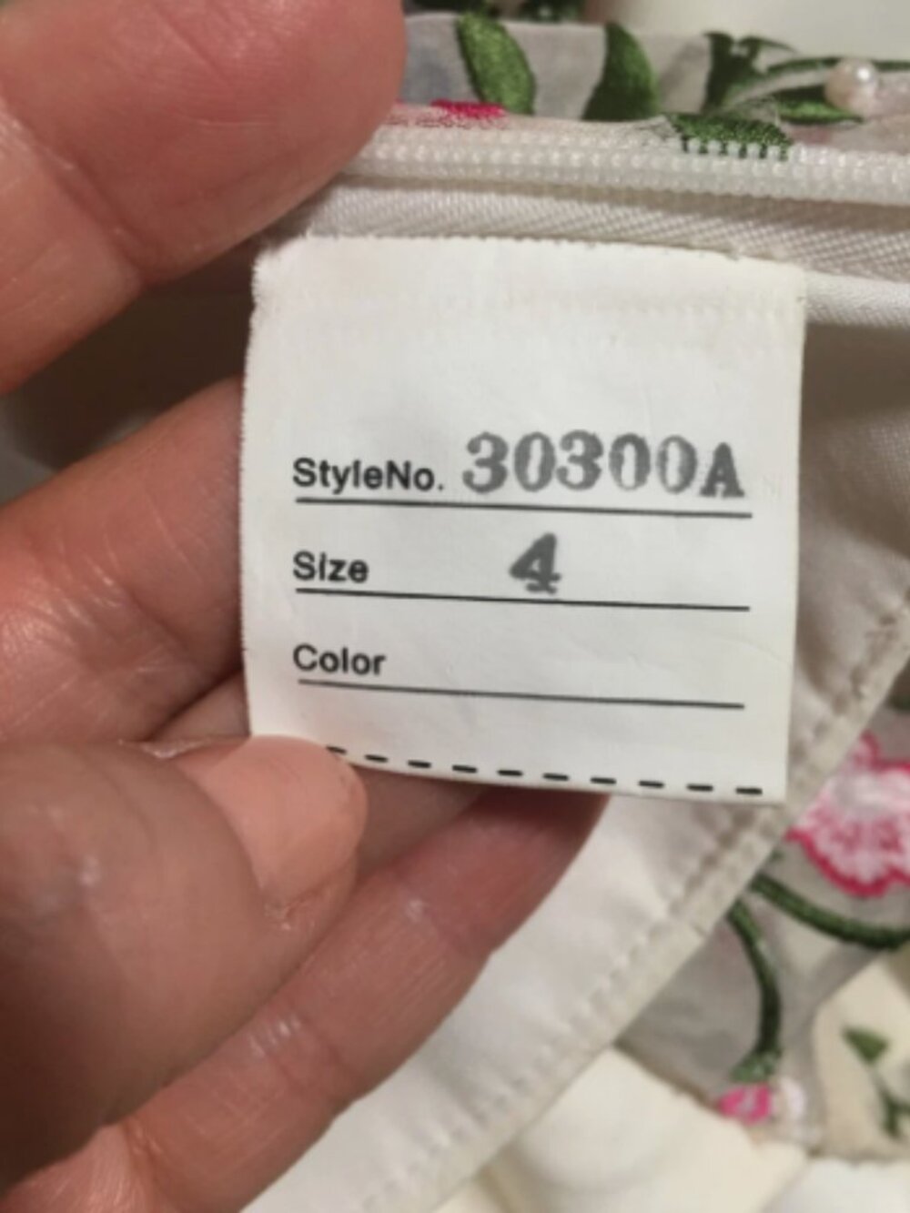 Theia Sleeveless Cream Cocktail/Party Dress, Beaded, GUC Size 4, **FLAWS READ - Picture 5 of 8